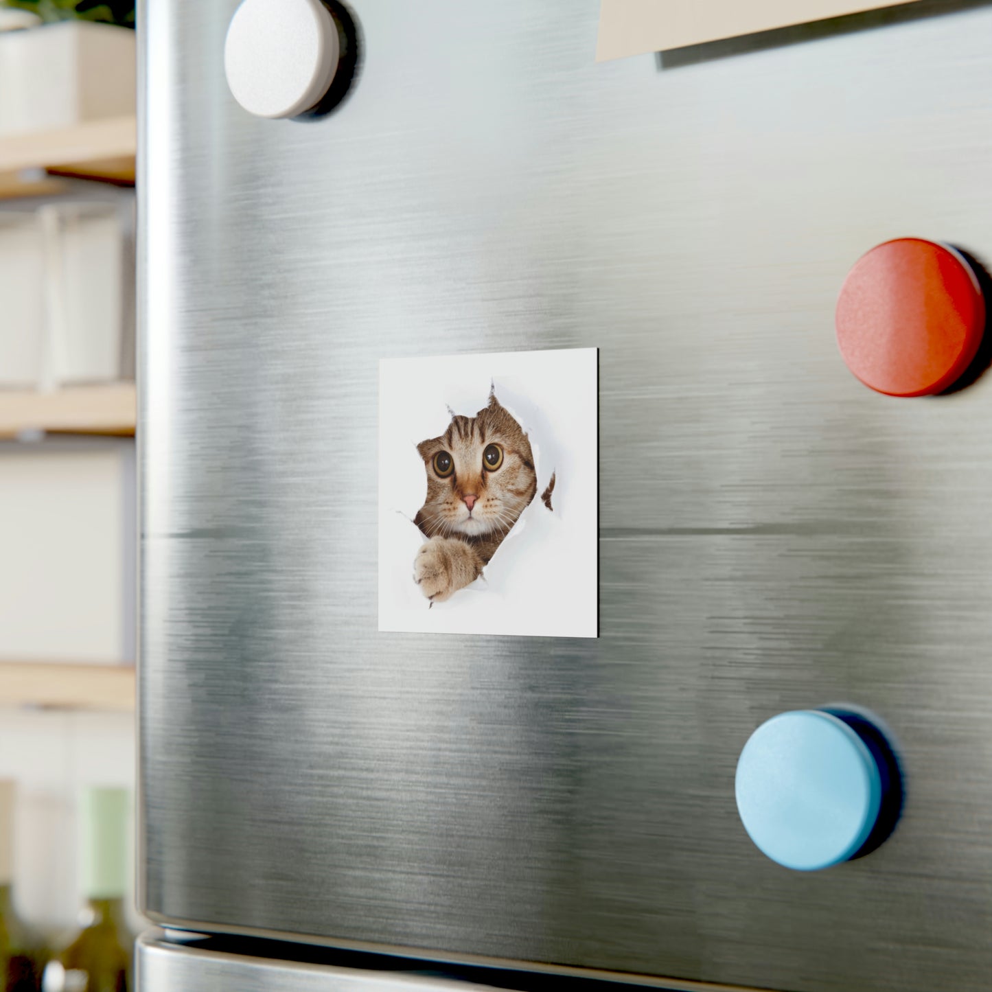 Cat Square Magnet