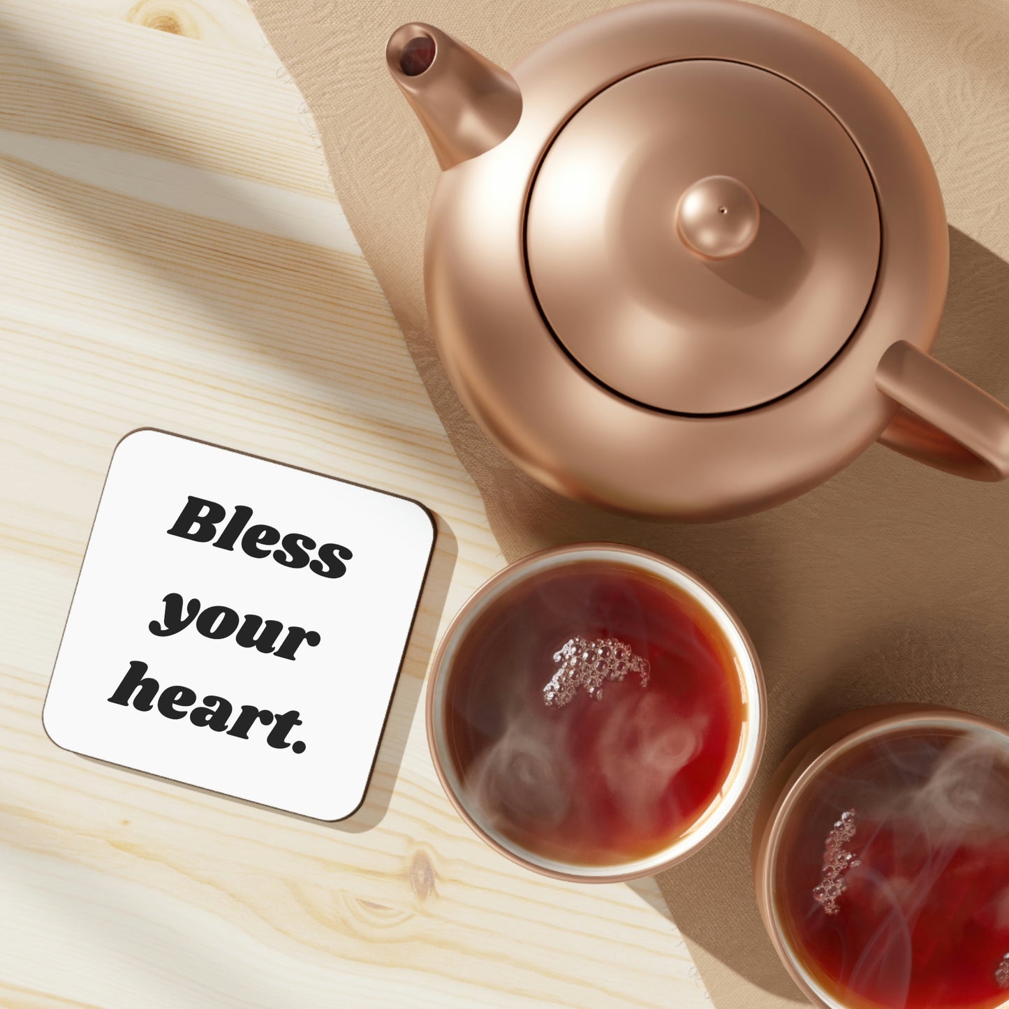 Bless Your Heart Hardboard Back Coaster