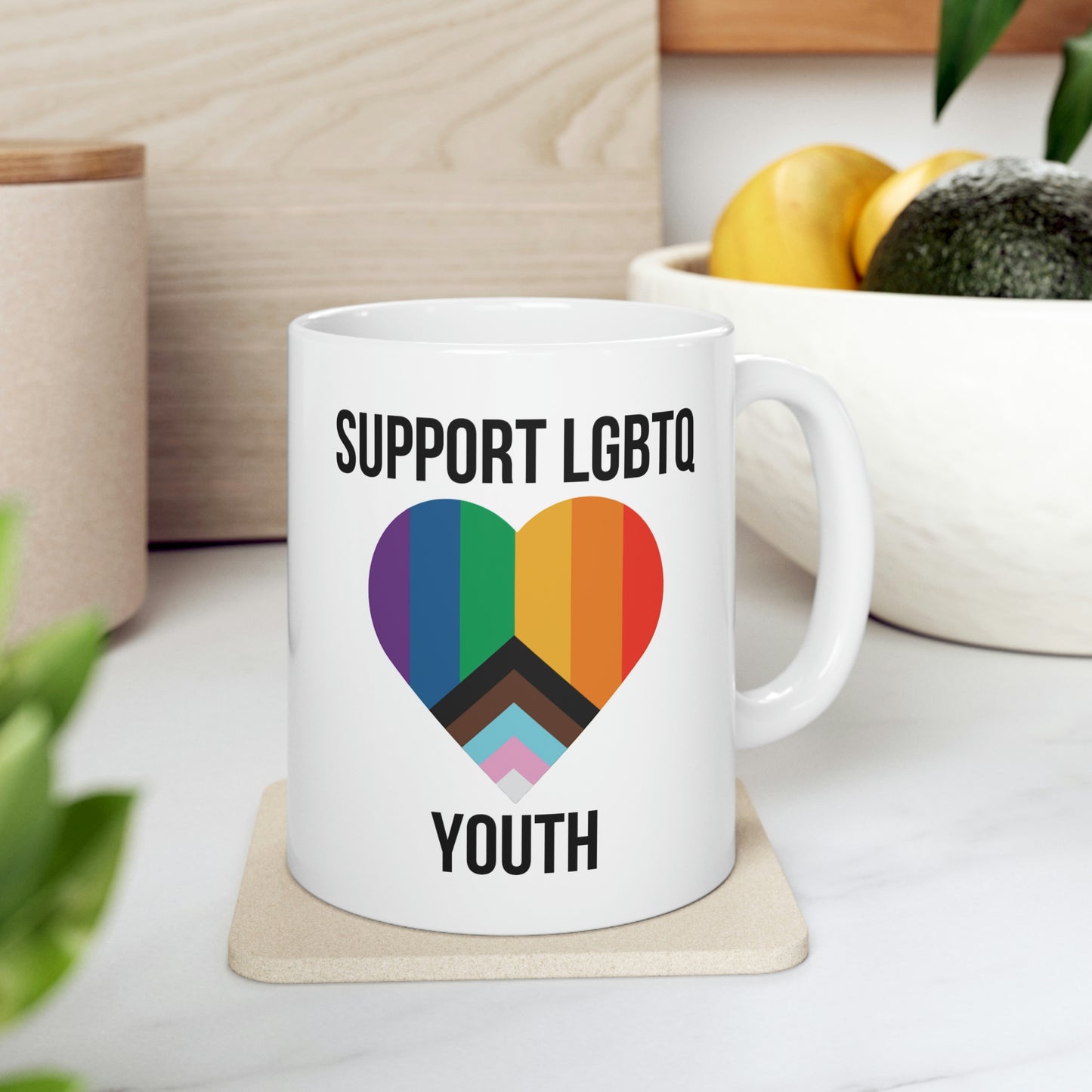 Support LGBTQ Youth Ceramic Mug 11oz