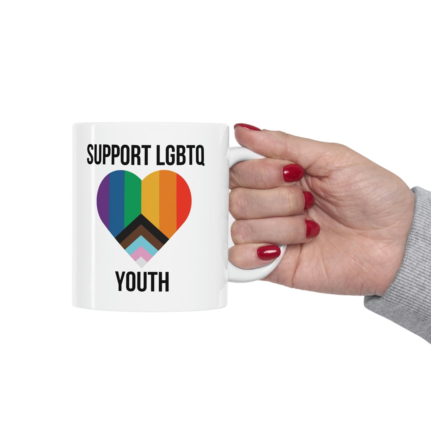 Support LGBTQ Youth Ceramic Mug 11oz