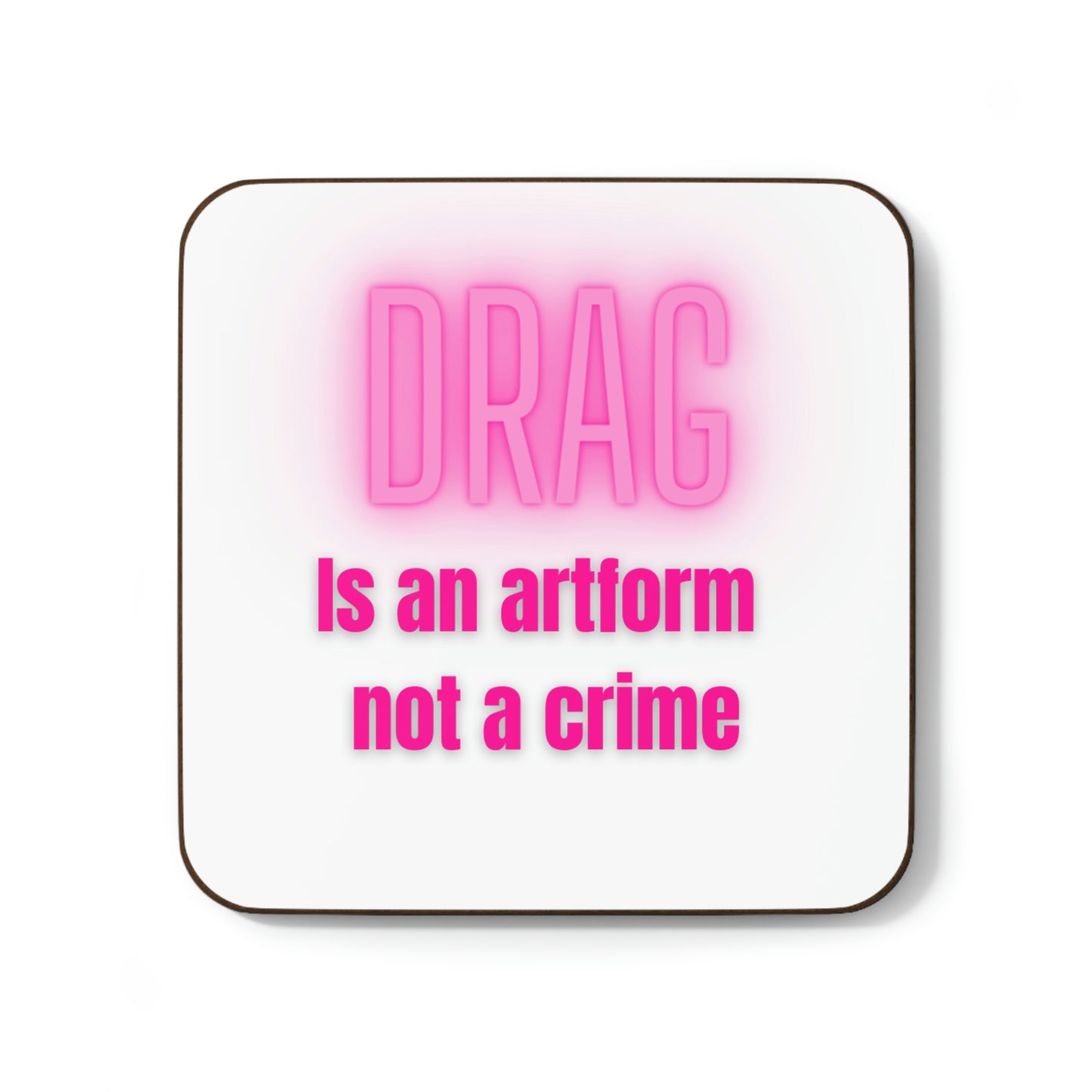 Drag is an Artform Hardboard Back Coaster