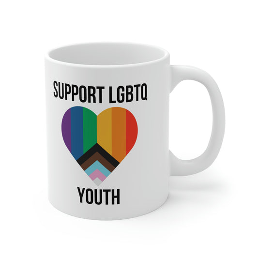 Support LGBTQ Youth Ceramic Mug 11oz