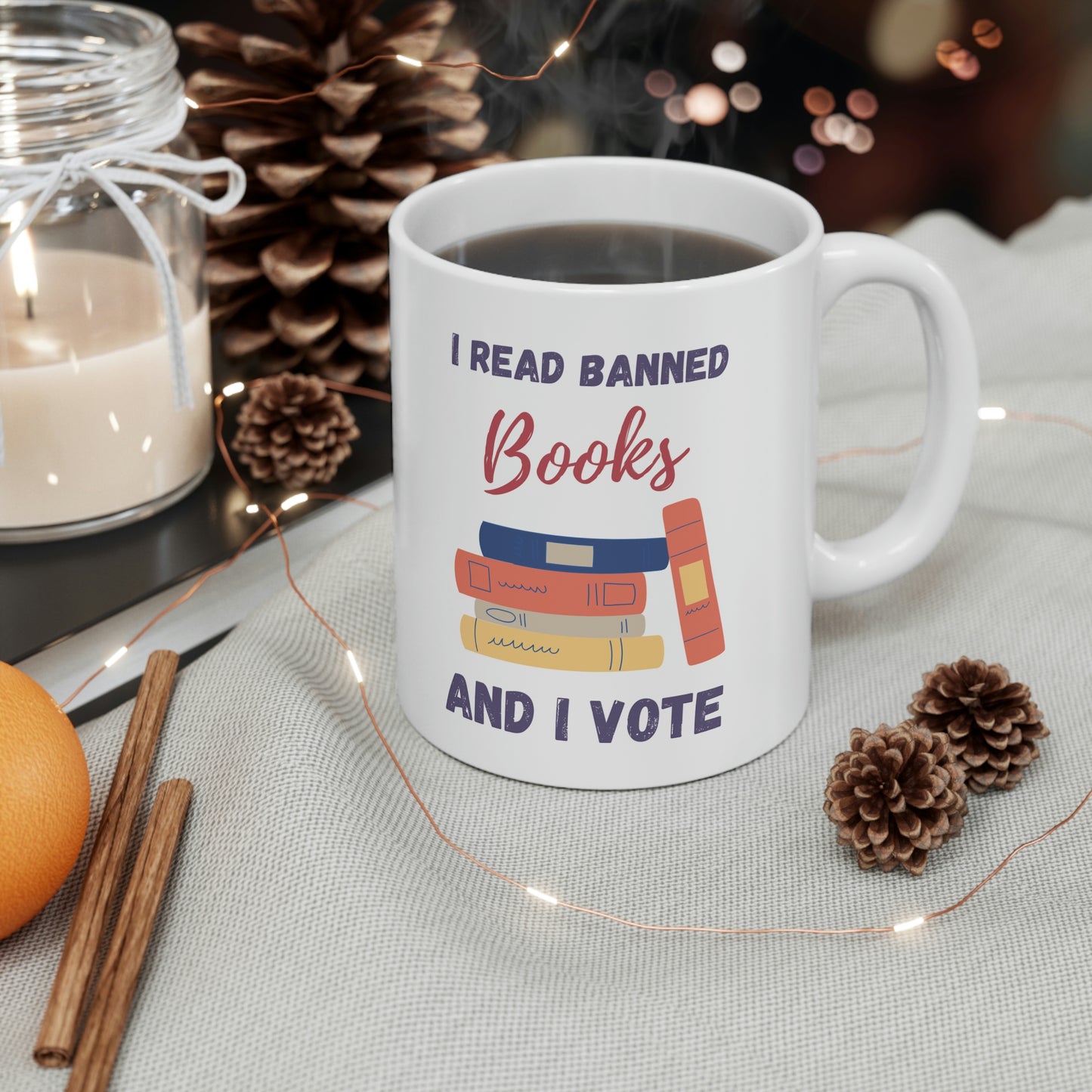 Banned Books Ceramic Mug 11oz