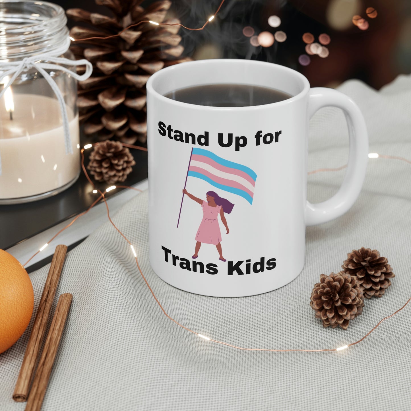 Stand Up for Trans Kids Ceramic Mug 11oz