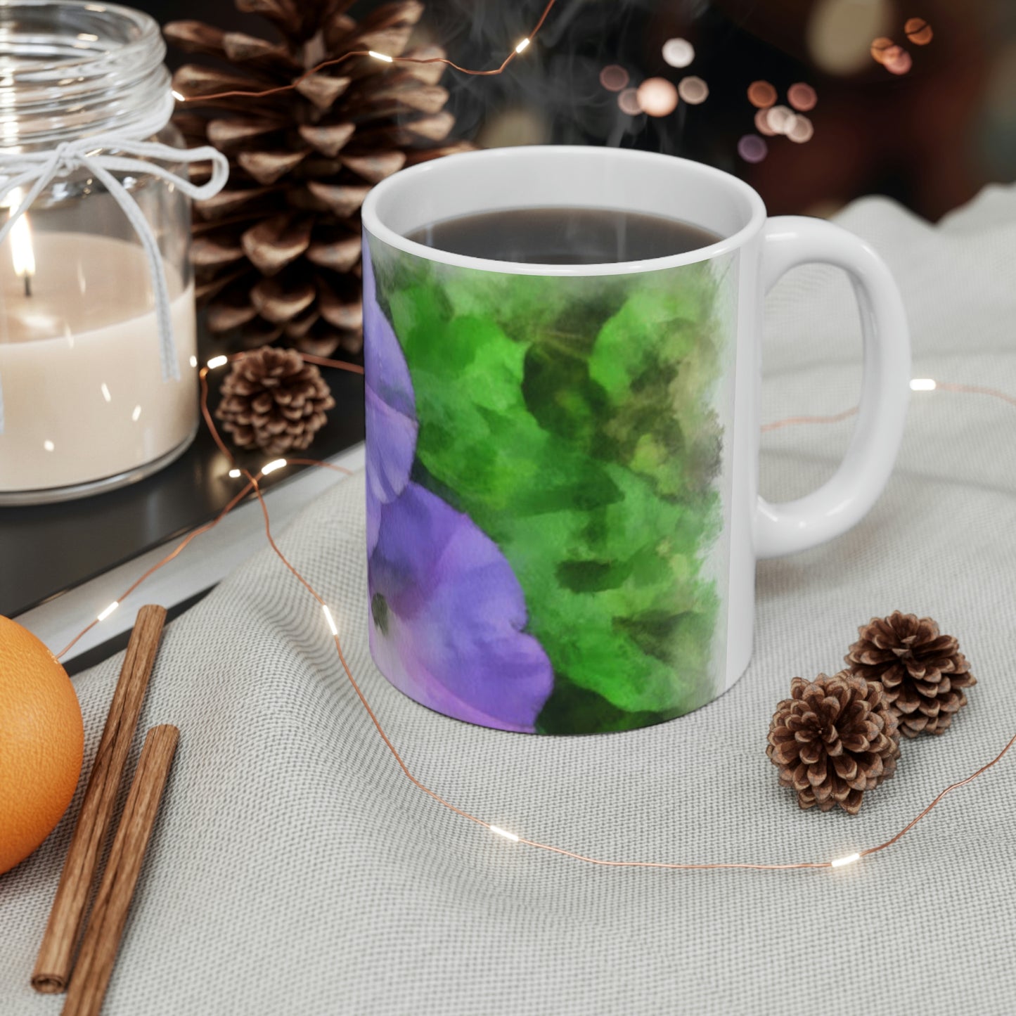 Morning Glory Ceramic Mug 11oz