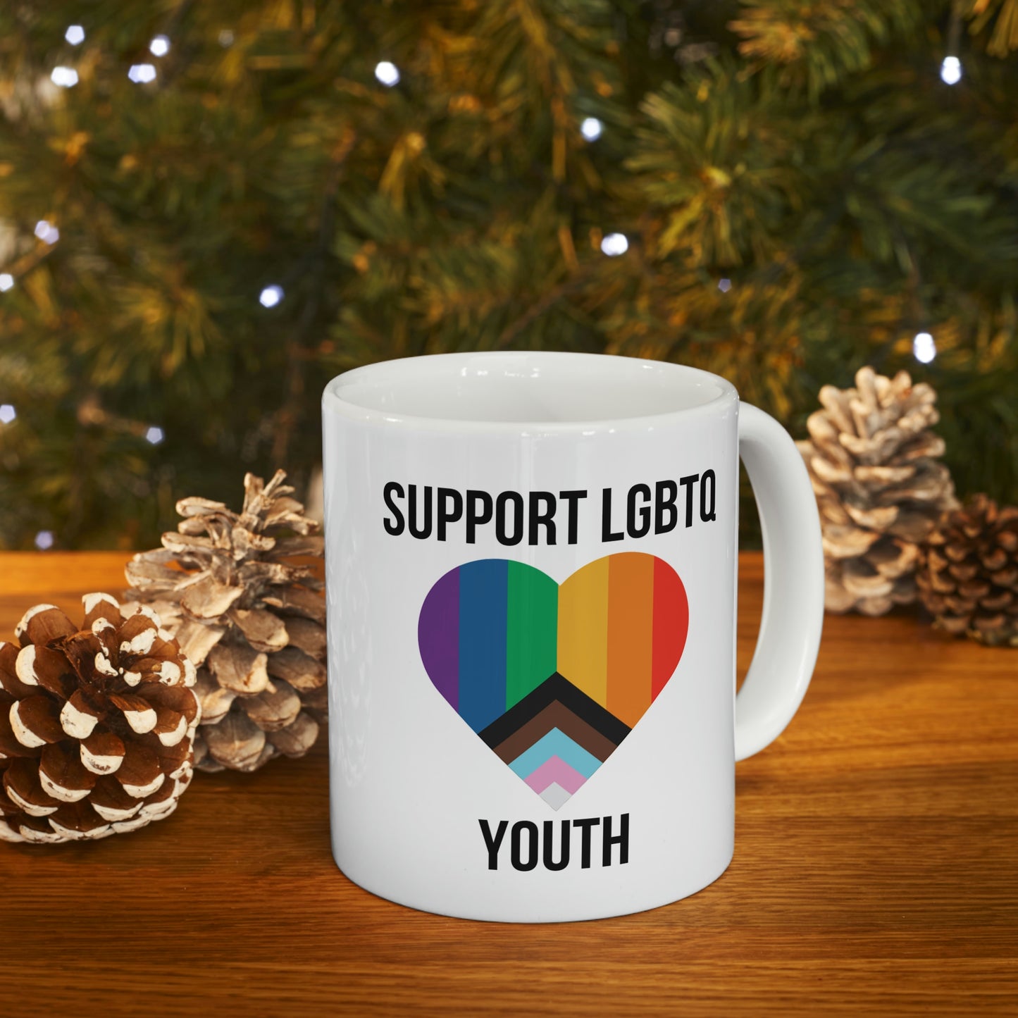 Support LGBTQ Youth Ceramic Mug 11oz