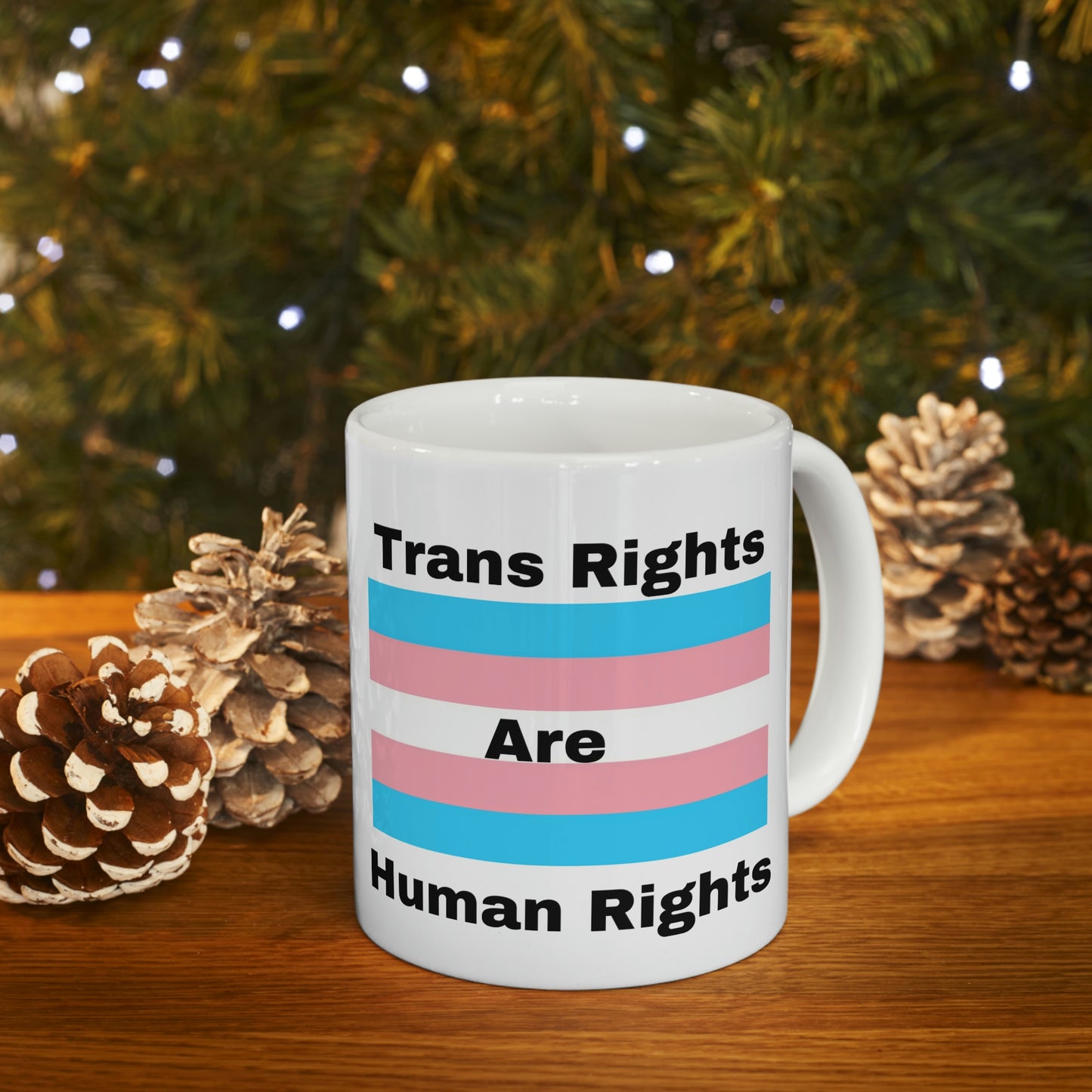 Trans Rights are Human Rights Ceramic Mug 11oz