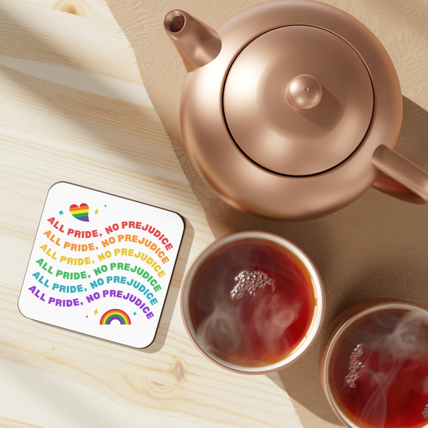All Pride No Predjudice Hardboard Back Coaster