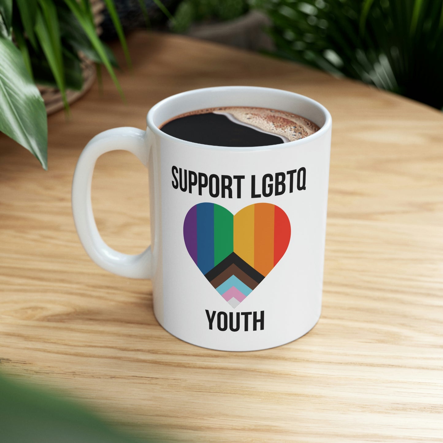 Support LGBTQ Youth Ceramic Mug 11oz