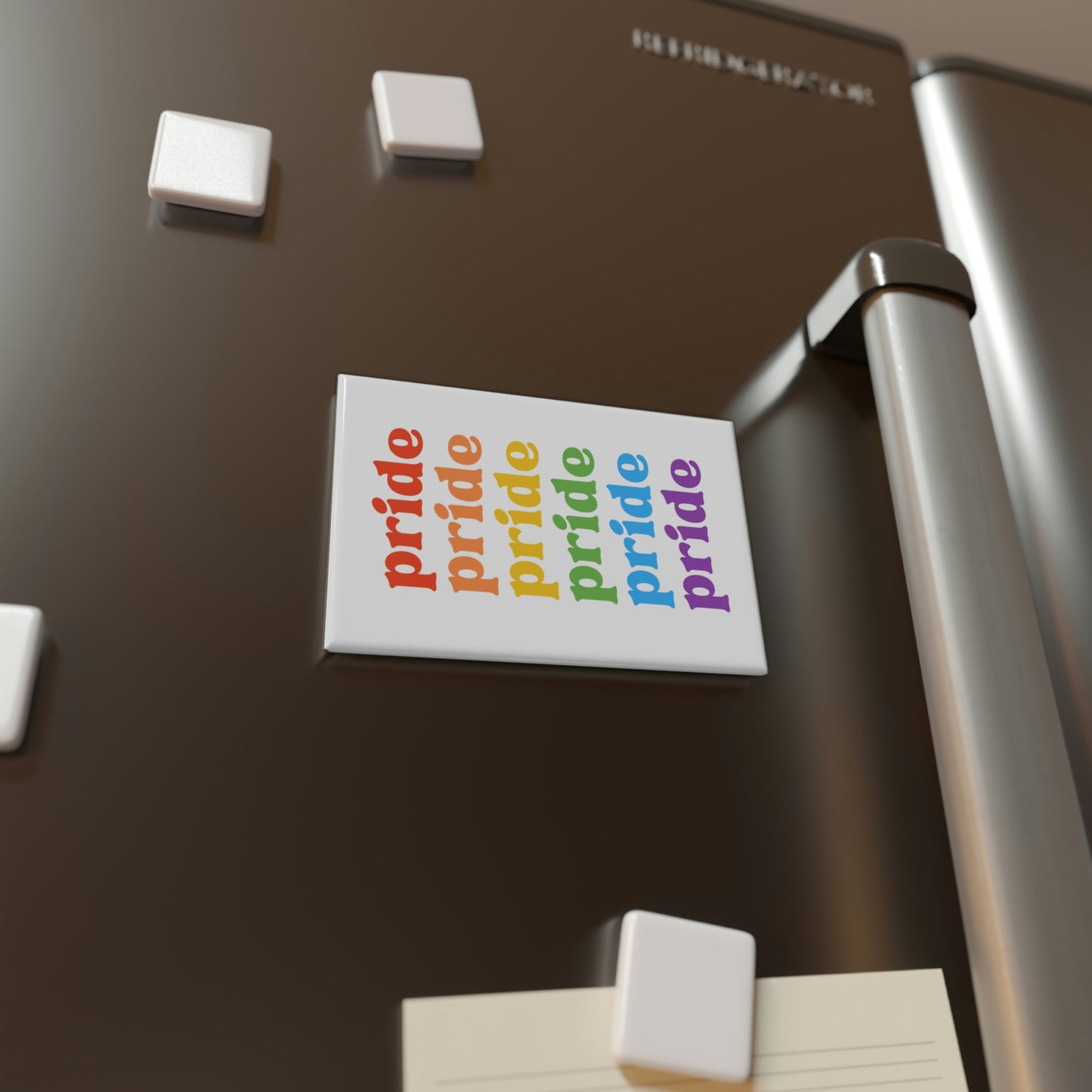 Pride Button Magnet, Rectangle (1 & 10 pcs)