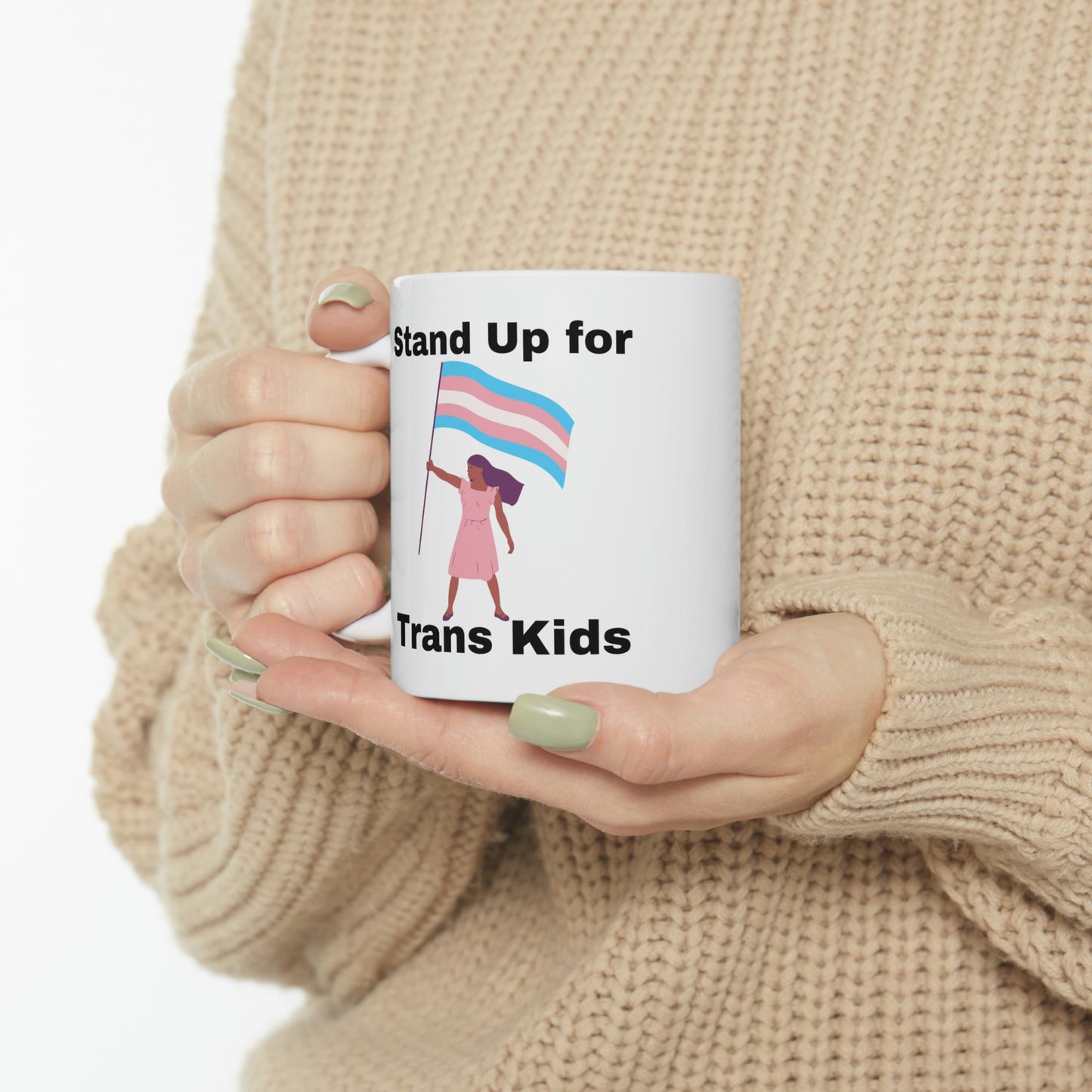 Stand Up for Trans Kids Ceramic Mug 11oz