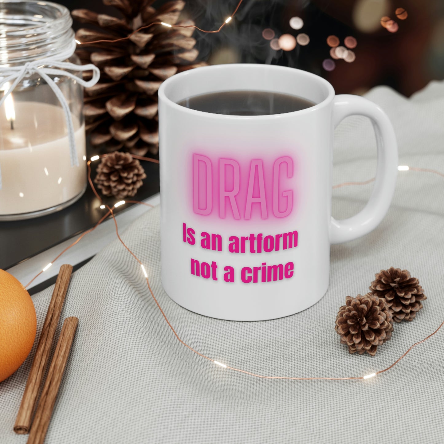 Drag is an Artform Ceramic Mug 11oz