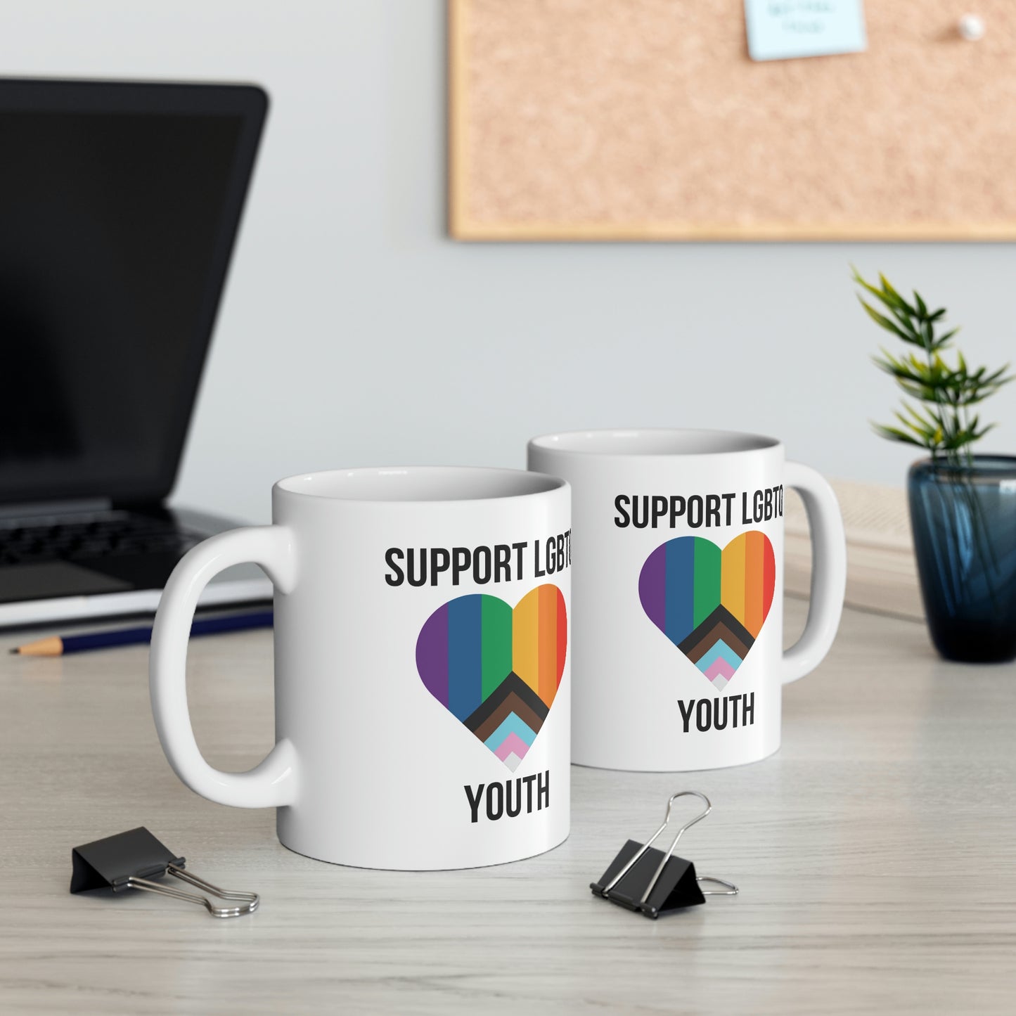 Support LGBTQ Youth Ceramic Mug 11oz