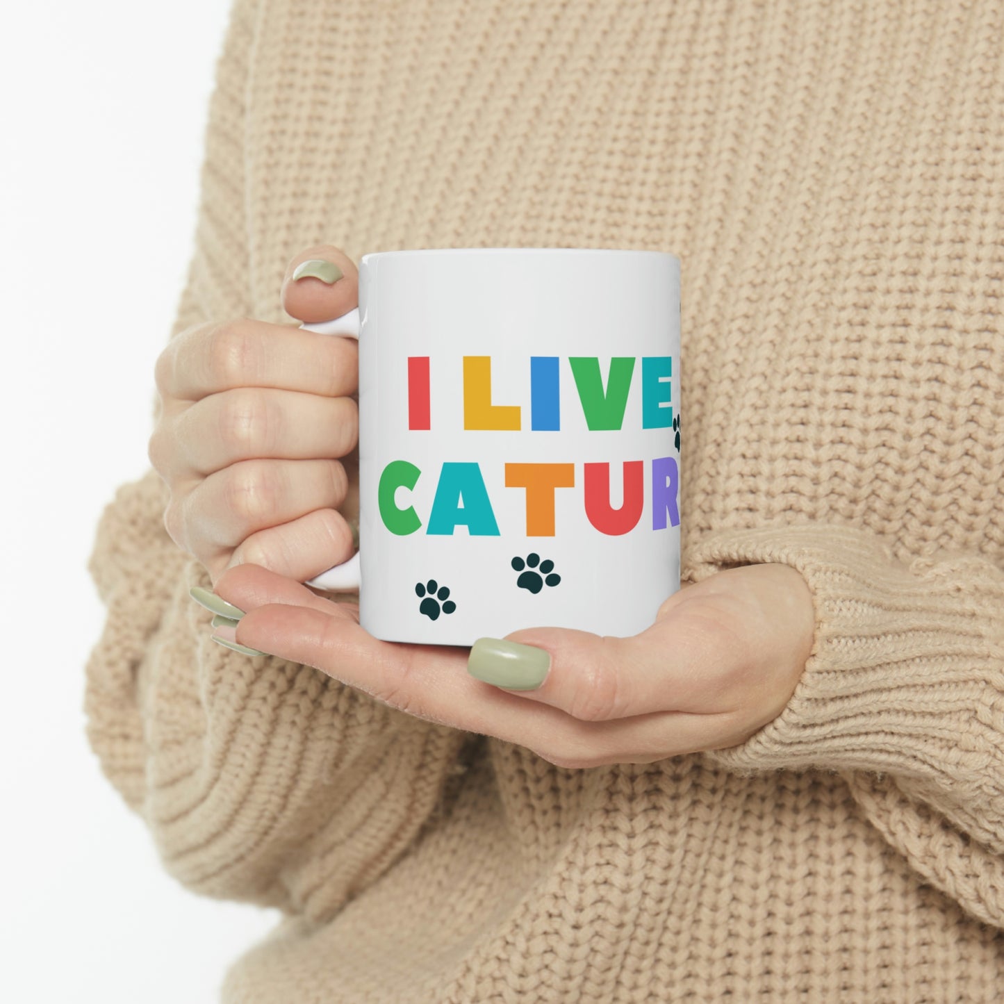 Caturday Ceramic Mug 11oz