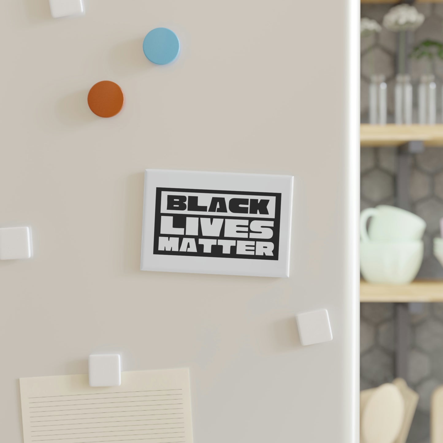 BLM Button Magnet, Rectangle (1 & 10 pcs)