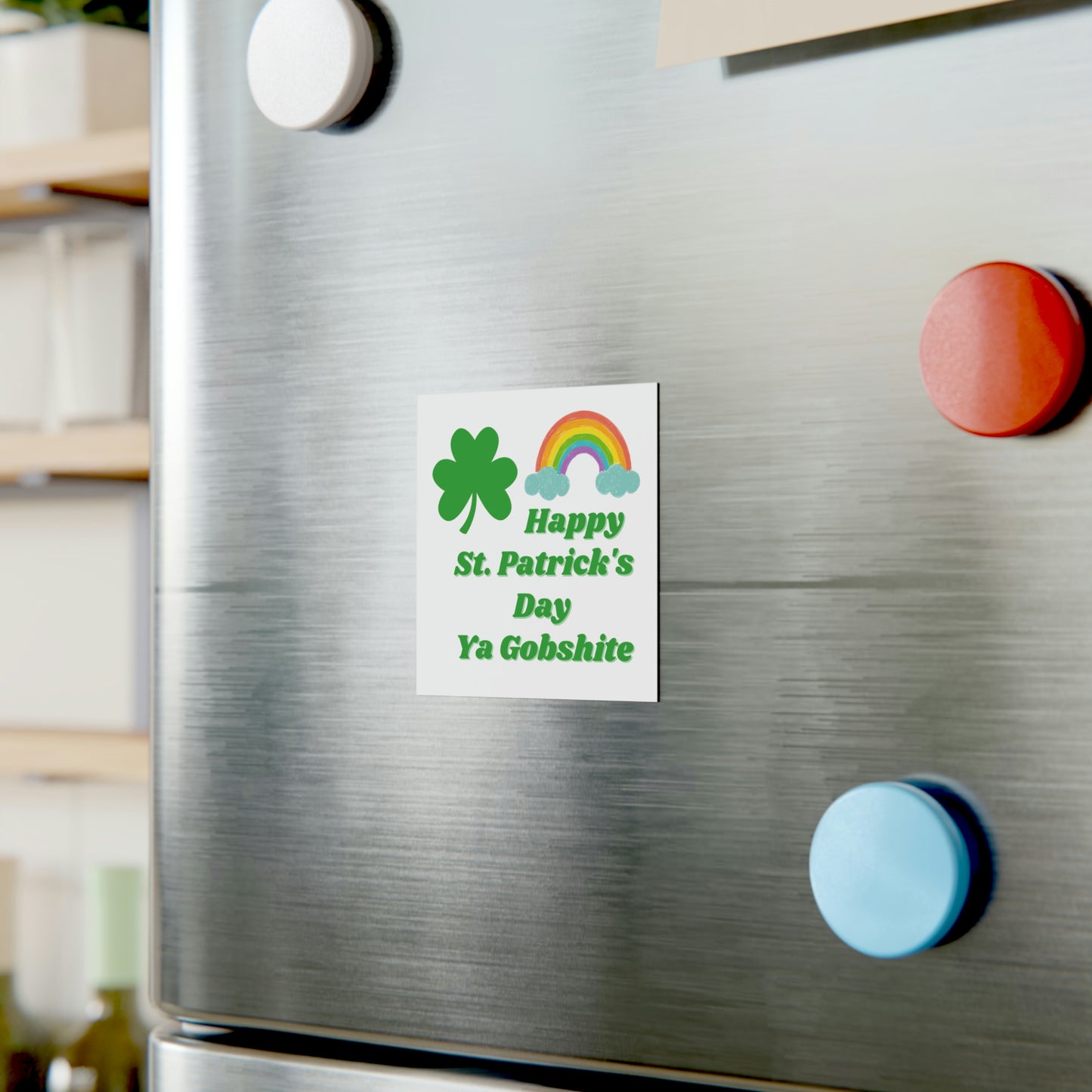 Happy St Patrick's Day Square Magnet