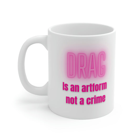 Drag is an Artform Ceramic Mug 11oz