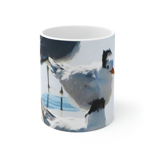 Punk Seagulls Ceramic Mug 11oz