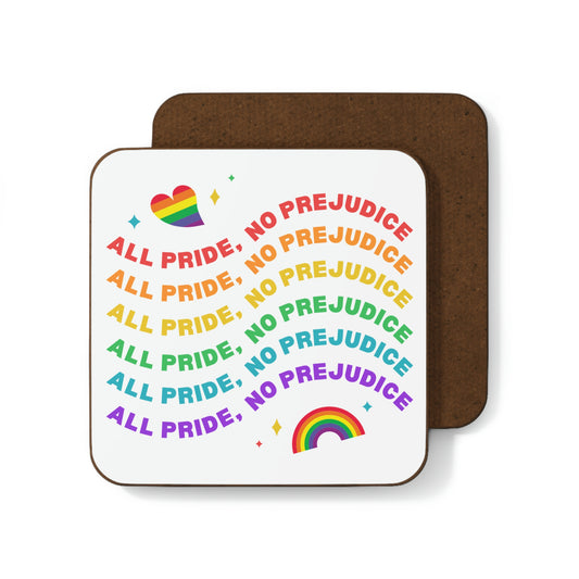All Pride No Predjudice Hardboard Back Coaster