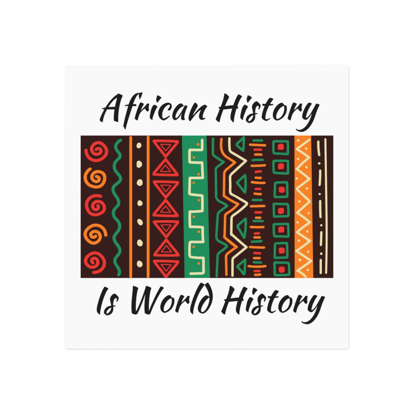 African History Square Magnet