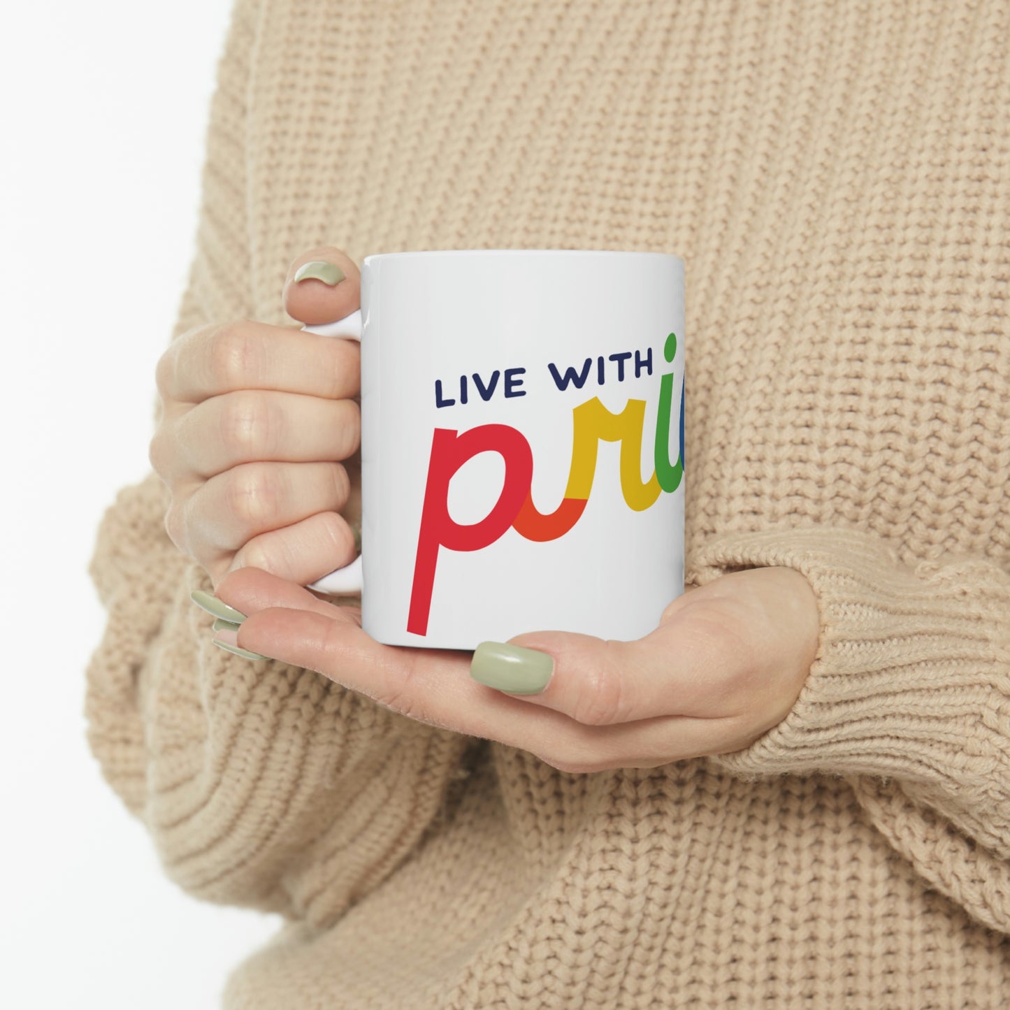 Live with Pride Ceramic Mug 11oz