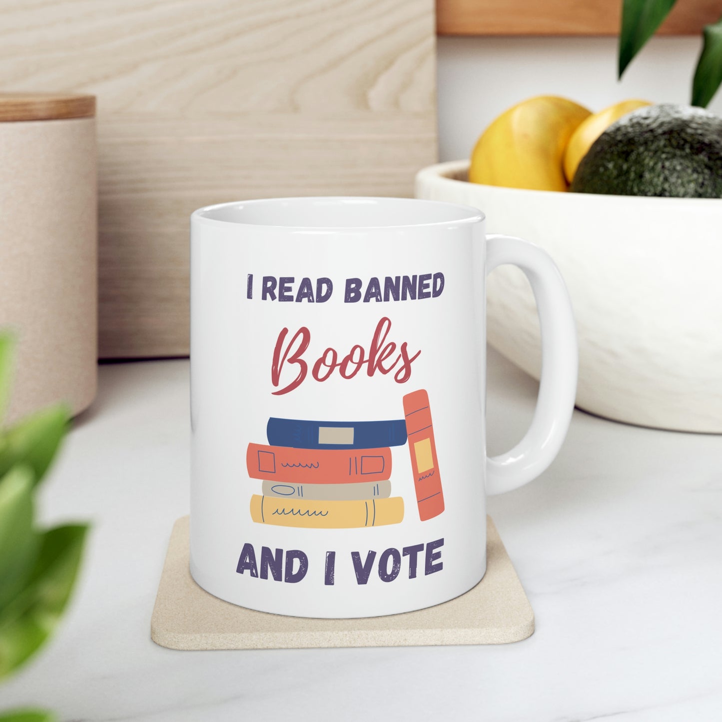 Banned Books Ceramic Mug 11oz