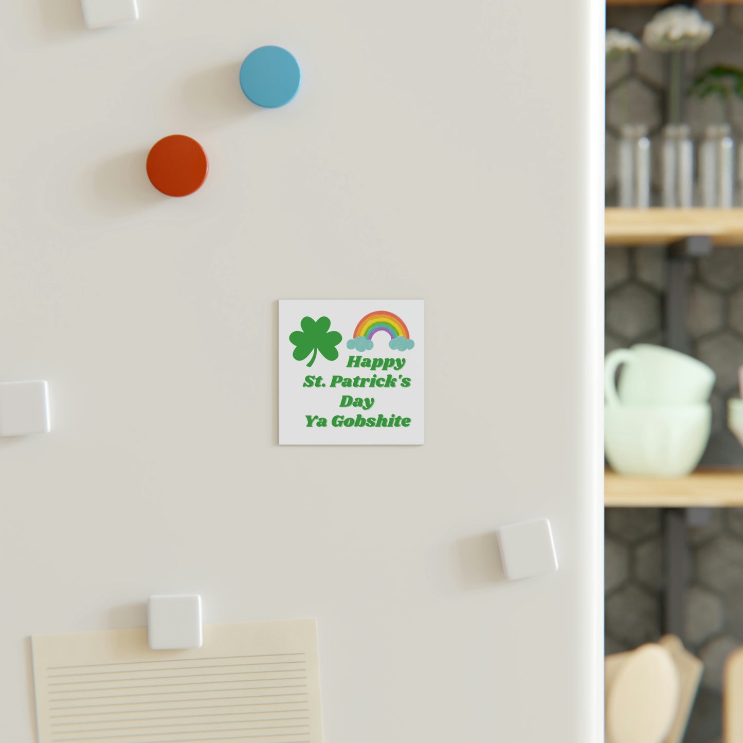 Happy St Patrick's Day Square Magnet